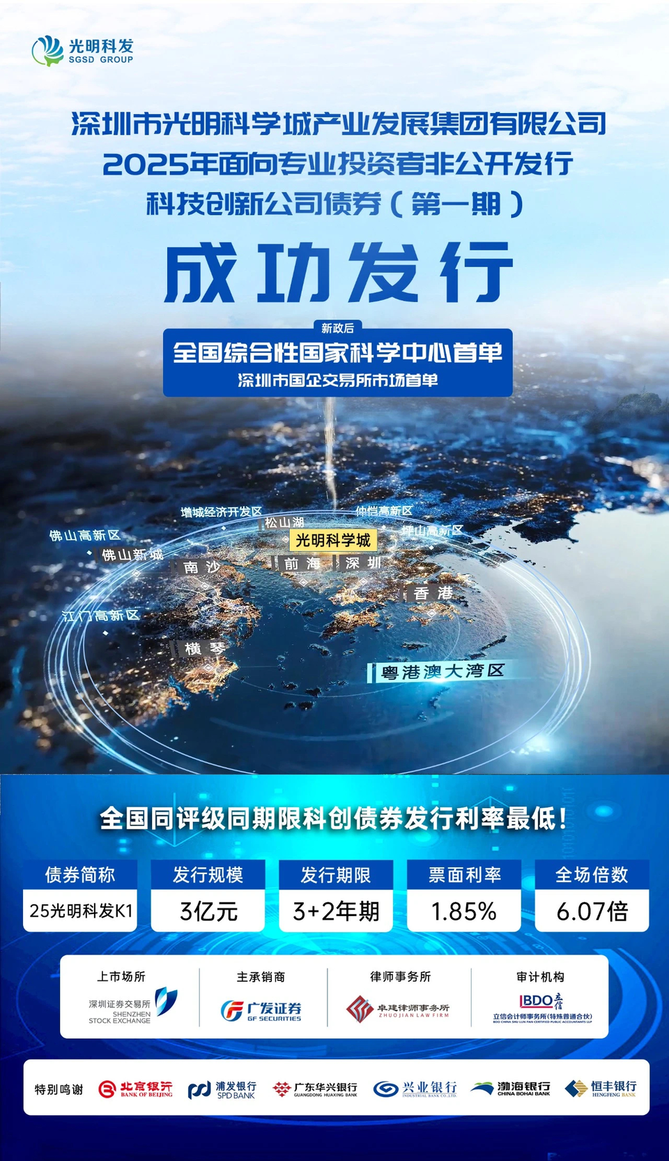 首单民营创投科创债落地！中科创星“25创星PPN001”成功发行