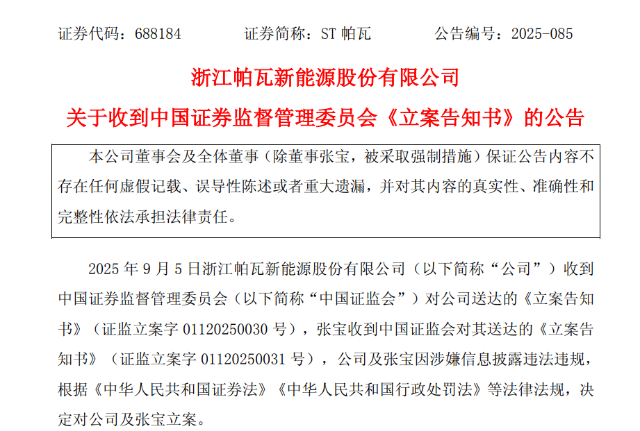 突发！四连板ST股，实控人被证监会立案