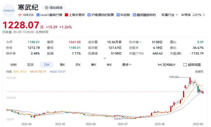 公告精选：寒武纪定增发行价格为每股1195.02元；*ST正平停牌核查