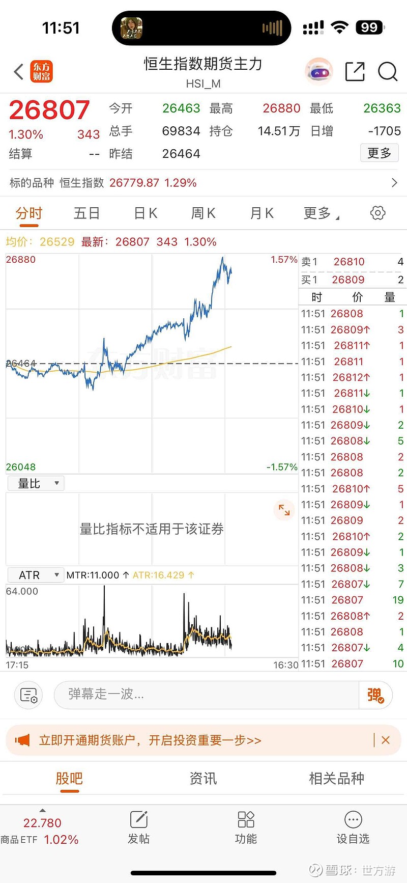 香港交易所将推出恒生生物科技指数期货