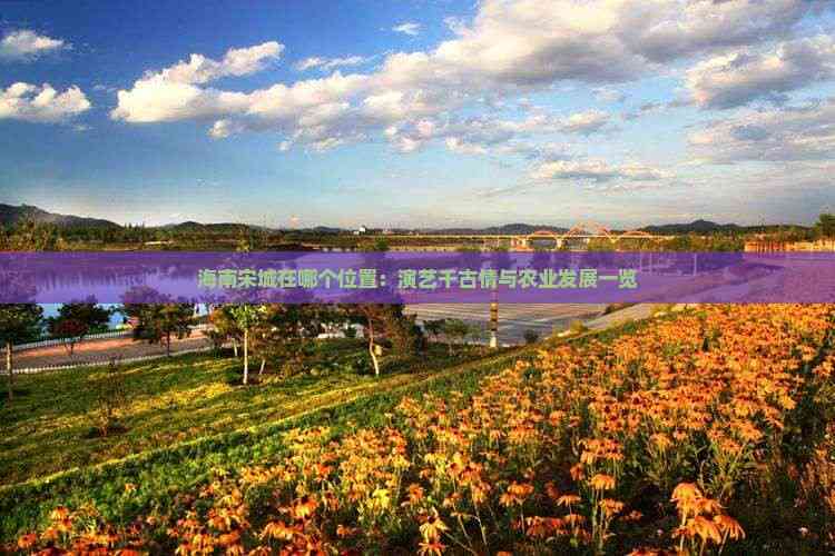 宋城演艺：三亚千古情把握海南自贸港机遇