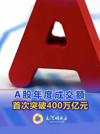 见证历史，A股年成交额首破400万亿元