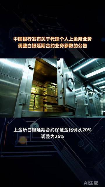 多家银行上调个人客户上金所延期合约保证金比例